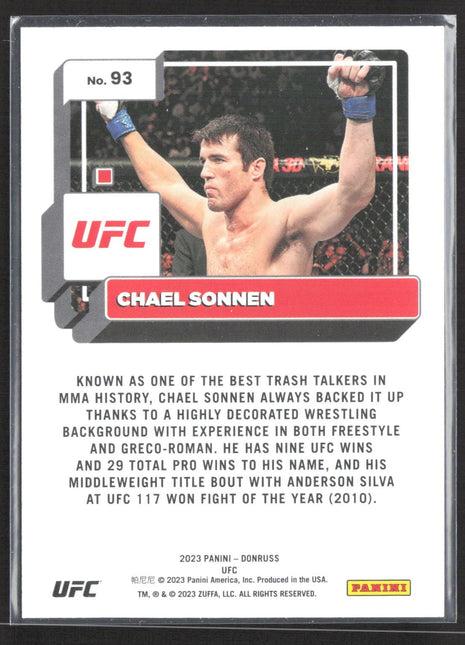 2023 Panini Donruss UFC Chael Sonnen Purple #93