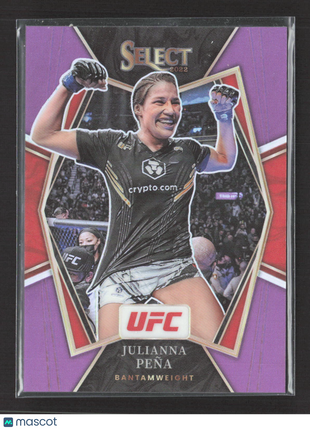 2022 Panini Select UFC - Premier Level Julianna Pena #183 Purple Prizm /60