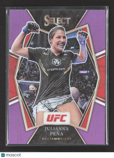 2022 Panini Select UFC - Premier Level Julianna Pena #183 Purple Prizm /60