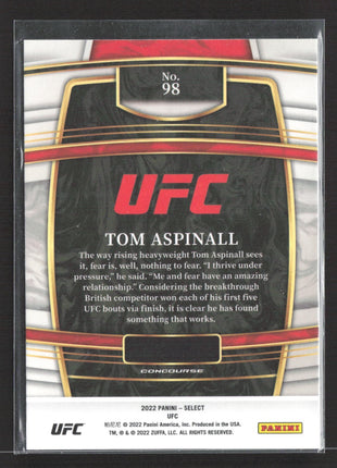 2022 Panini Select UFC - Concourse Tom Aspinall #98 Blue (RC)
