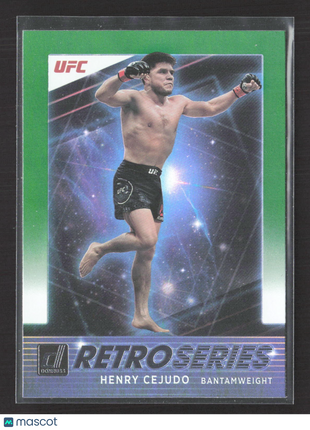 2022 Panini Donruss UFC Retro Series Henry Cejudo Green #8
