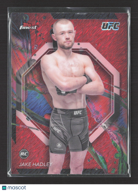 2024 Topps Finest Jake Hadley Rc Red Shimmer #91
