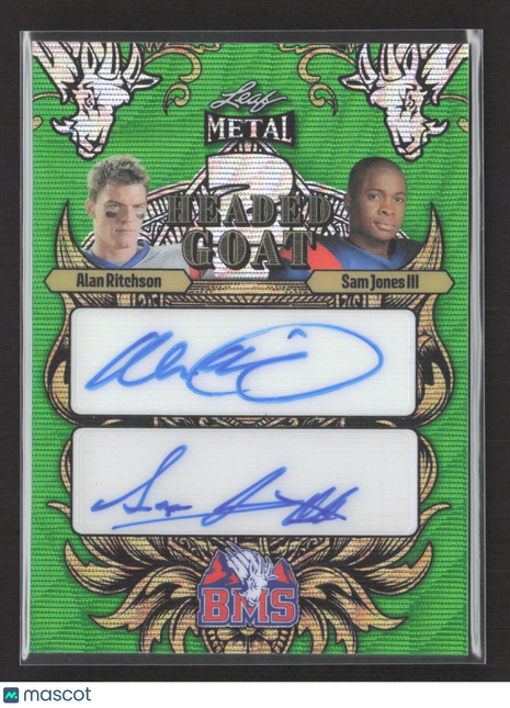 2024 Leaf Metal Blue Mountain State Alan Ritchson Sam Jones Auto 1/1