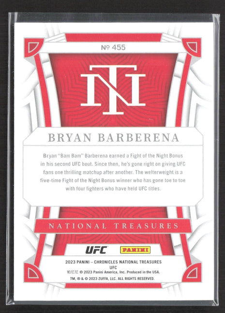 2023 Panini National Treasures Bryan Barberena Rc #455 /99