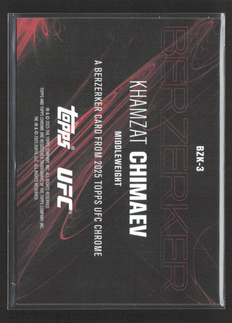 2025 Topps Chrome UFC Berzerker Khamzat Chimaev #BZK-3