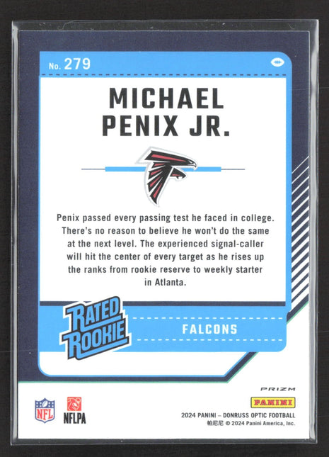 2024 Panini Optic Michael Penix Rated Rookie Green Hyper #279