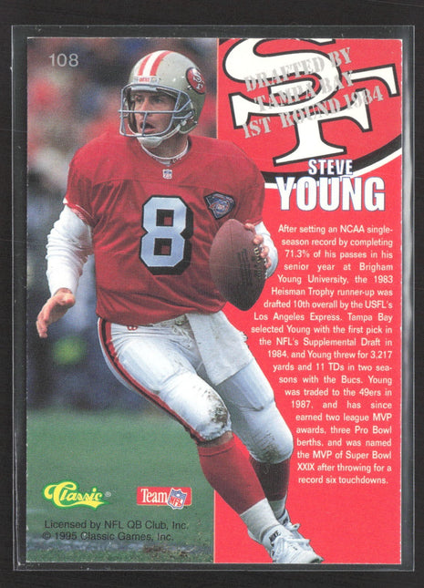 1995 Classic NFL Draft - Steve Young #108 Printers Proof /595