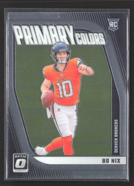 2024 Donruss Optic Bo Nix Primary Colors Rc #4