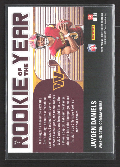 2024 Panini Contenders - Draft Class Contenders Jayden Daniels #2 (RC)