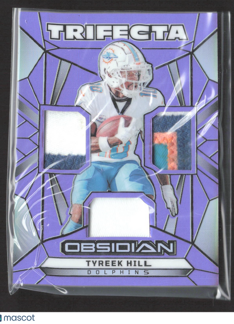 2024 Panini Obsidian - Trifecta Swatches Tyreek Hill #TS-THL Patch Purple /49