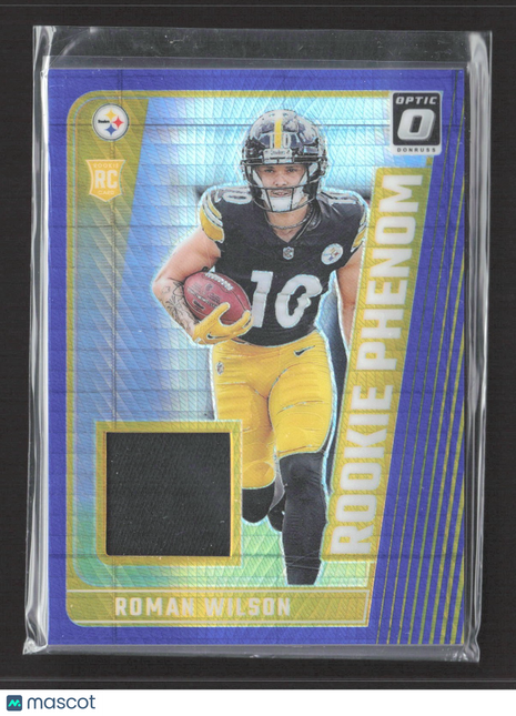 2024 Panini Donruss Optic Rookie Phenom Roman Wilson #RPB-RWN Blue Hyper Prizm