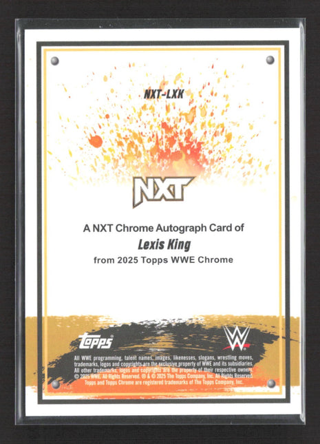 2025 Topps Chrome WWE - Nxt Autographs Lexis King #NXT-LXK Auto