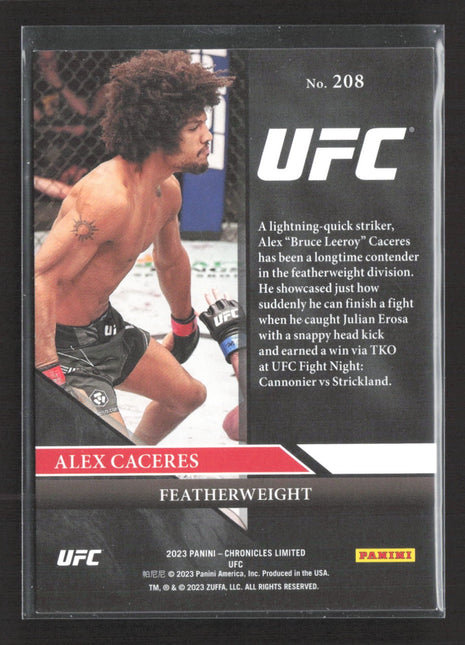 2023 Panini Limited Alex Caceres Blue /99 #208