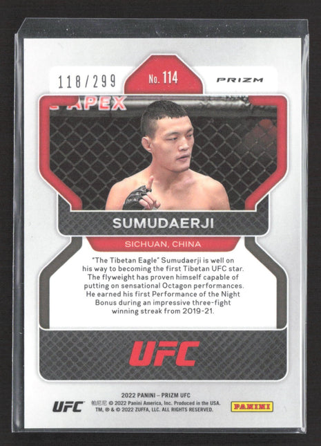 2022 Panini Prizm UFC Sumudaerji Rc Red /299 #114