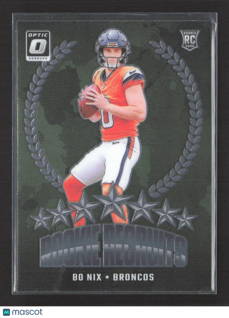 2024 Donruss Optic Bo Nix #4 Rc Rookie Recruits