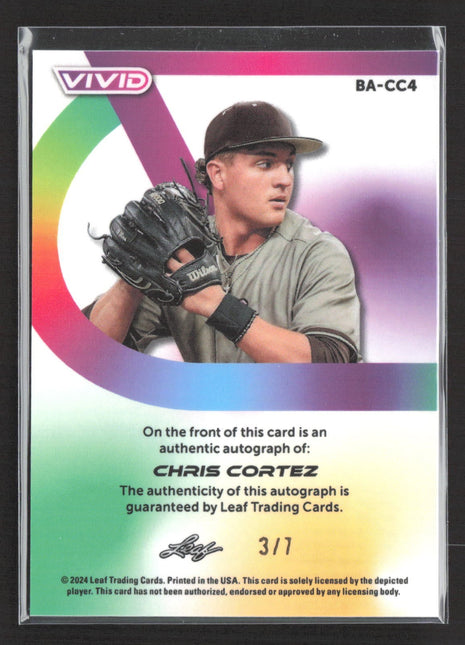 2024 Leaf Vivid Chris Cortez Rc Auto Wave /7 #BA-CC4