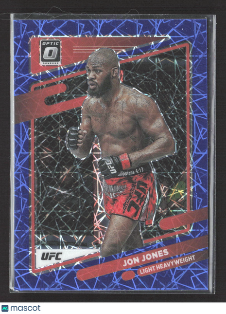 2022 Panini Optic UFC Jon Jones Blue Velocity #65