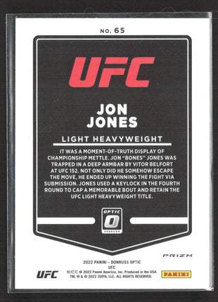 2022 Panini Optic UFC Jon Jones Blue Velocity #65