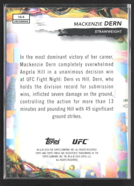 2024 Topps Finest UFC Mackenzie Dern Glitter #164
