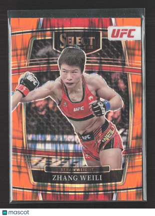 2022 Panini Select UFC Zhang Weili Orange Shock #9
