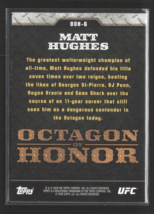2009 Topps UFC Octagon of Honor Matt Hughes #OOH-6
