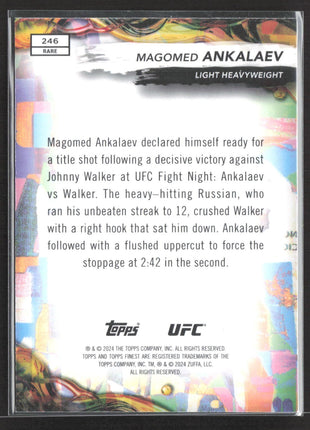 2024 Topps Finest Magomed Ankalaev Glitter #246 Rare