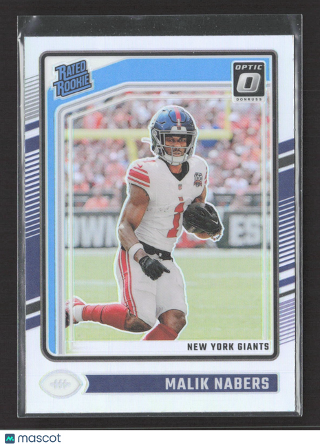 2024 Panini Optic Malik Nabers Rated Rookie Silver Holo #271