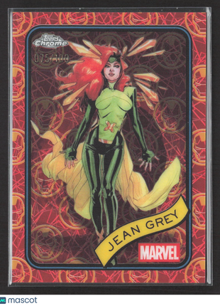 2025 Topps Chrome Marvel Jean Grey Red Gold LAzer /100 #94