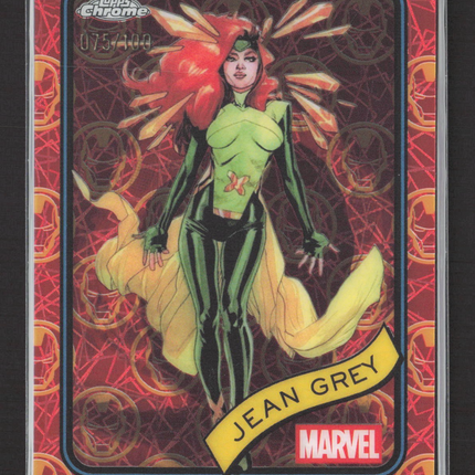 2025 Topps Chrome Marvel Jean Grey Red Gold LAzer /100 #94