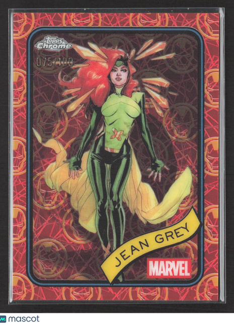 2025 Topps Chrome Marvel Jean Grey Red Gold LAzer /100 #94