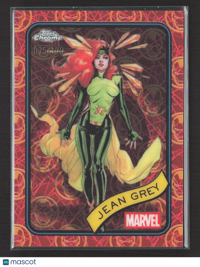2025 Topps Chrome Marvel Jean Grey Red Gold LAzer /100 #94