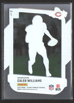 2024 Panini Clearly Donruss Clearly the Rookies Caleb Williams #1 Blue /49