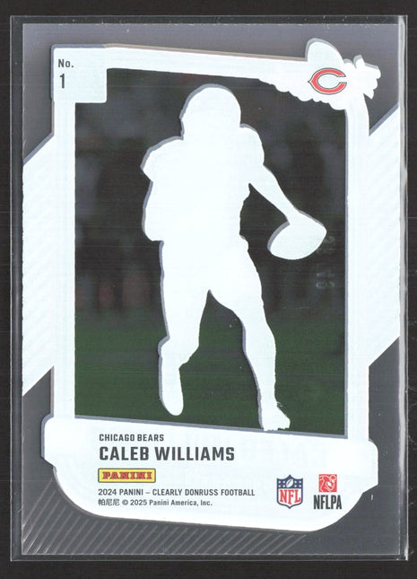 2024 Panini Clearly Donruss Clearly the Rookies Caleb Williams #1 Blue /49