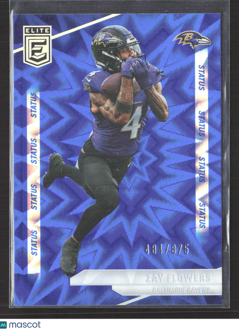 2024 Panini Donruss Elite - Zay Flowers #88 Status Explosion /875