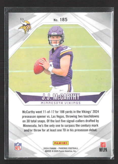 2024 Panini Phoenix - Rookies J.J. McCarthy #185 (RC)
