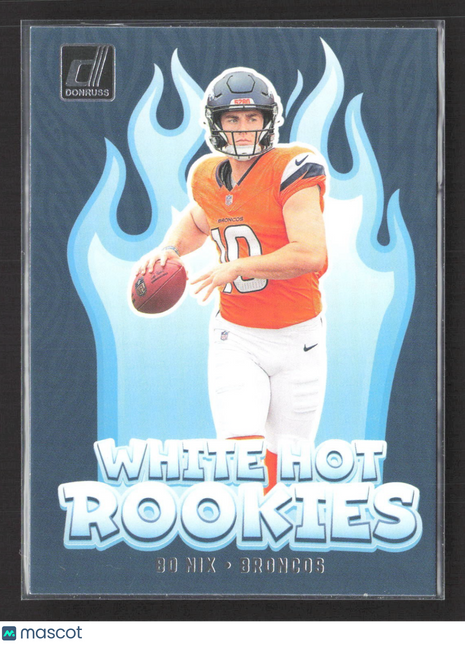 2024 Panini Donruss Bo Nix White Hot Rookies #WH9