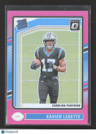 2024 Panini Optic Xavier Legette Rated Rookie Pink Prizm #299