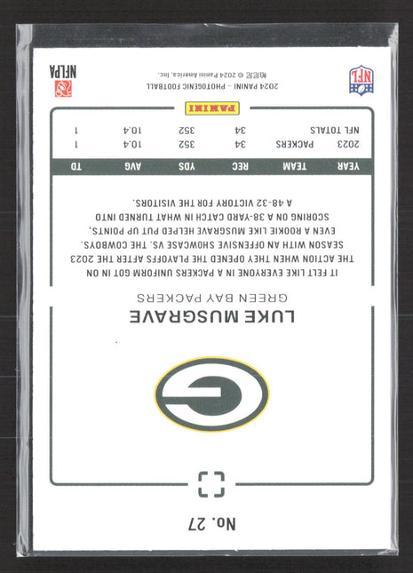 2024 Panini Photogenic - Luke Musgrave #27 Silver /175