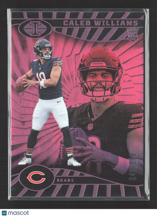 2024 Panini Illusions - Caleb Williams #13 Trophy Collection Pink /299 (RC)