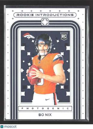 2024 Panini Photogenic - Rookie Introductions Bo Nix #5 (RC)