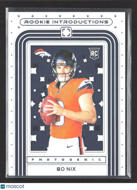 2024 Panini Photogenic - Rookie Introductions Bo Nix #5 (RC)