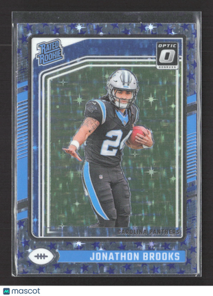 2024 Panini Donruss Optic - Rated Rookie Jonathon Brooks #258 Stars Prizm (RC)