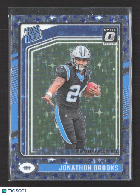 2024 Panini Donruss Optic - Rated Rookie Jonathon Brooks #258 Stars Prizm (RC)