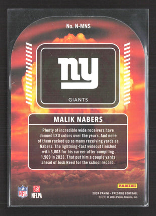2024 Panini Prestige - Rookies Malik Nabers Nuclear (RC)