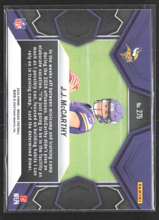 2024 Panini Mosaic - NFL Debut J.J. McCarthy #275 (RC)
