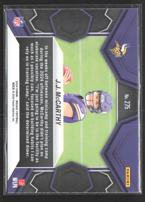 2024 Panini Mosaic - NFL Debut J.J. McCarthy #275 (RC)