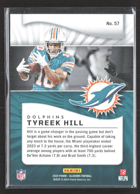 2024 Panini Illusions - Tyreek Hill #57 Trophy Collection Red /175