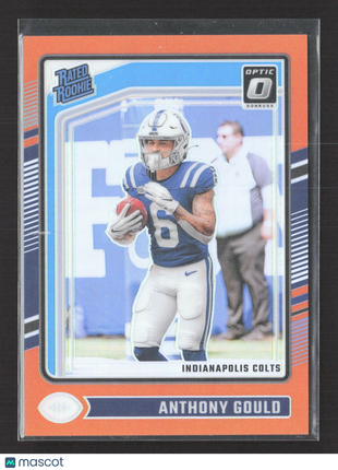 2024 Panini Donruss Optic Rated Rookie Anthony Gould #205 Orange Prizm /249 RC