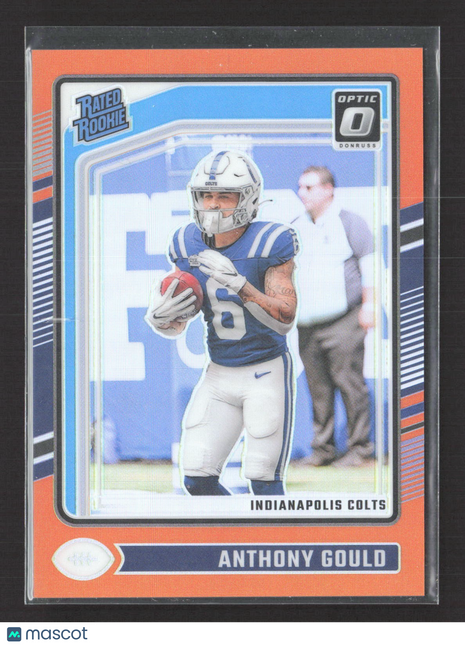 2024 Panini Donruss Optic Rated Rookie Anthony Gould #205 Orange Prizm /249 RC