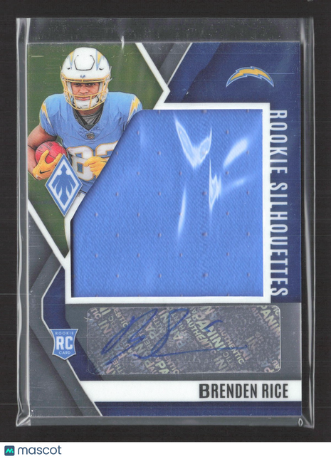 2024 Panini Phoenix - Rookie Sihouettes Brenden Rice #RS-BRE /299 Auto Jersey